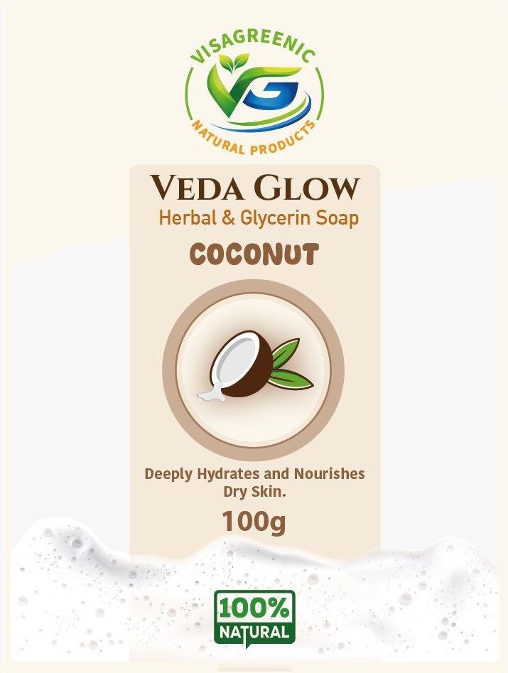 Veda Glow Herbal & Glycerin Coconut Soap