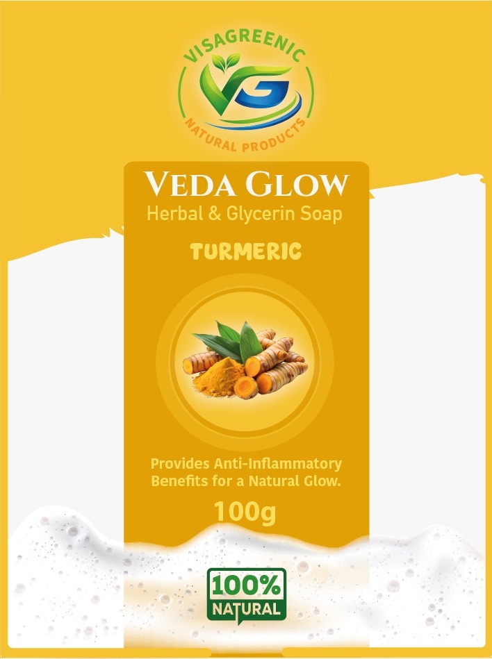 Veda Glow Herbal & Glycerin Turmeric Soap